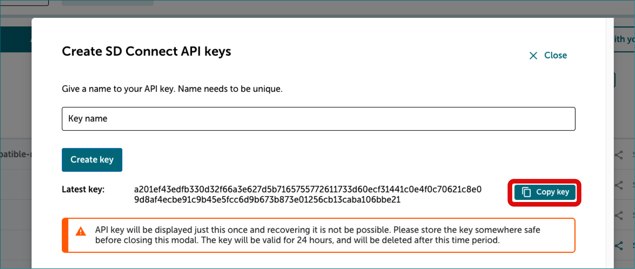 API key 3