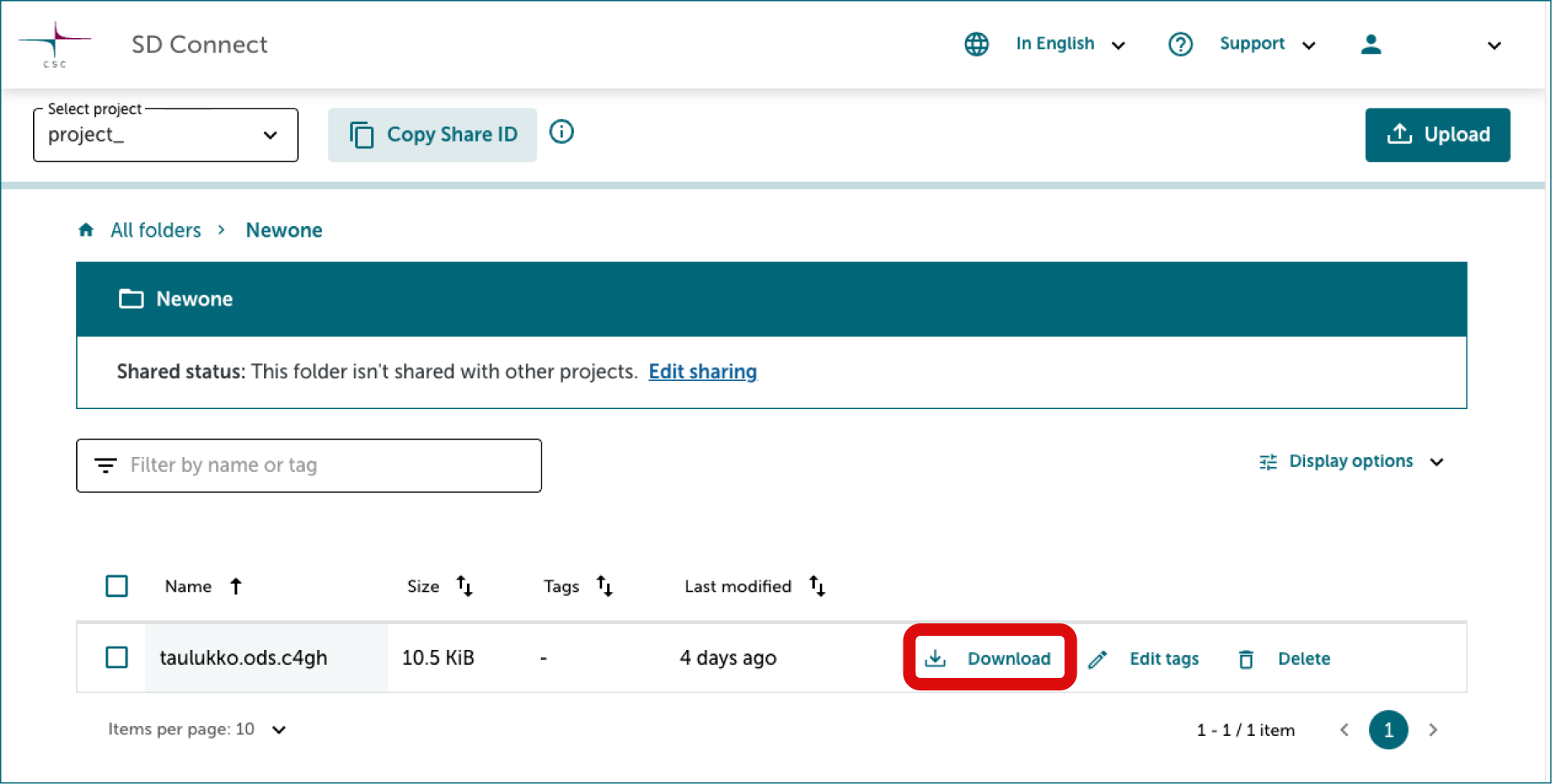 SD Connect Download files