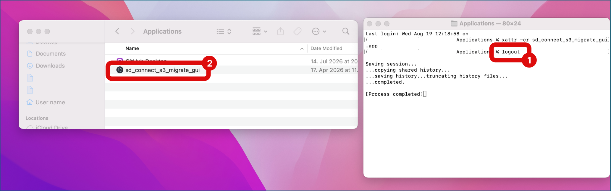 Logout