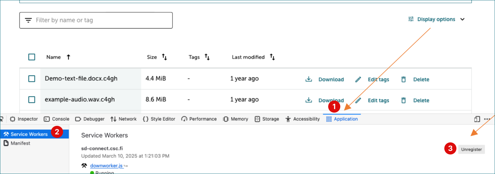 SD Connect download via Firefox