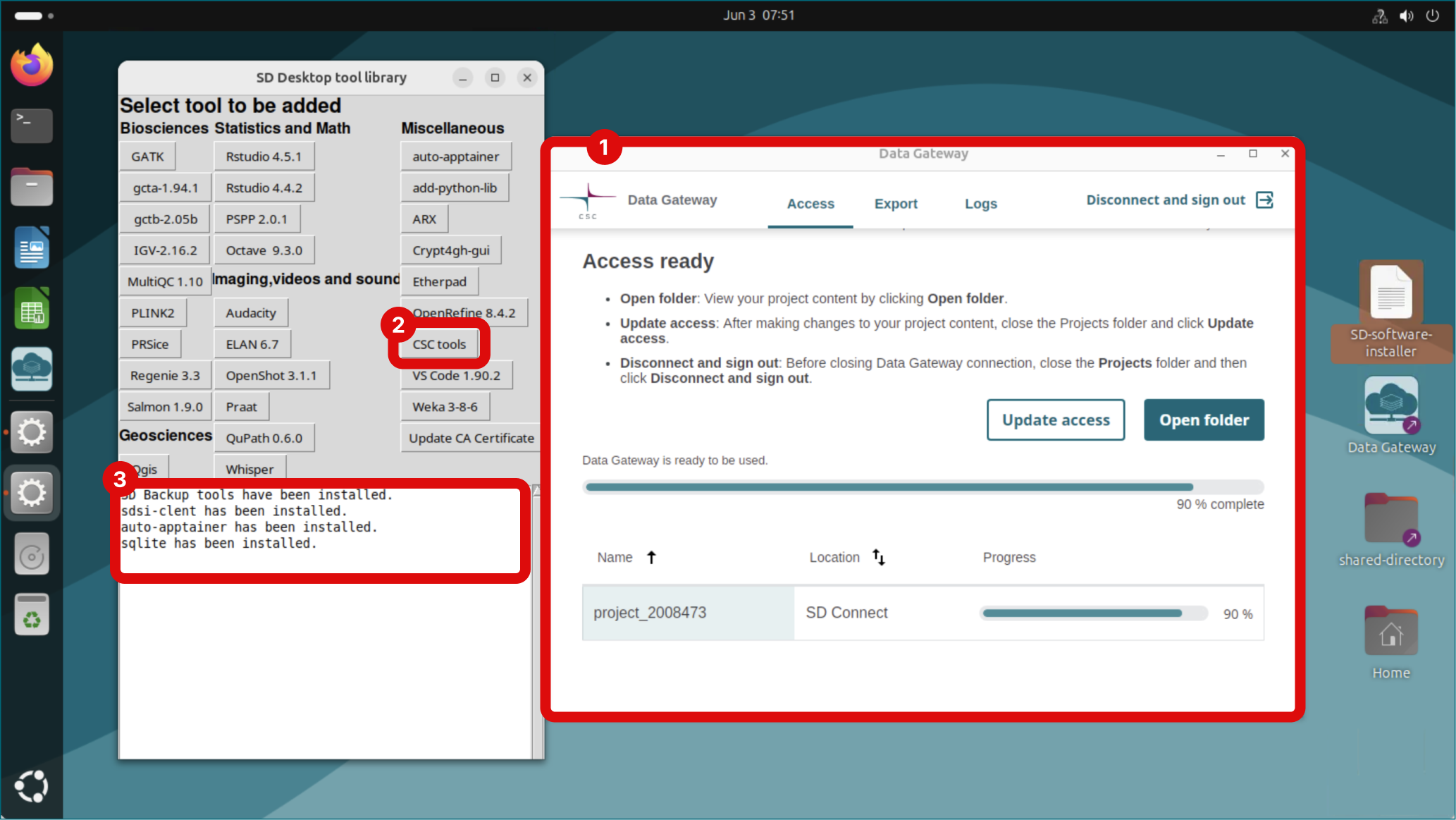 Launch SD Installer